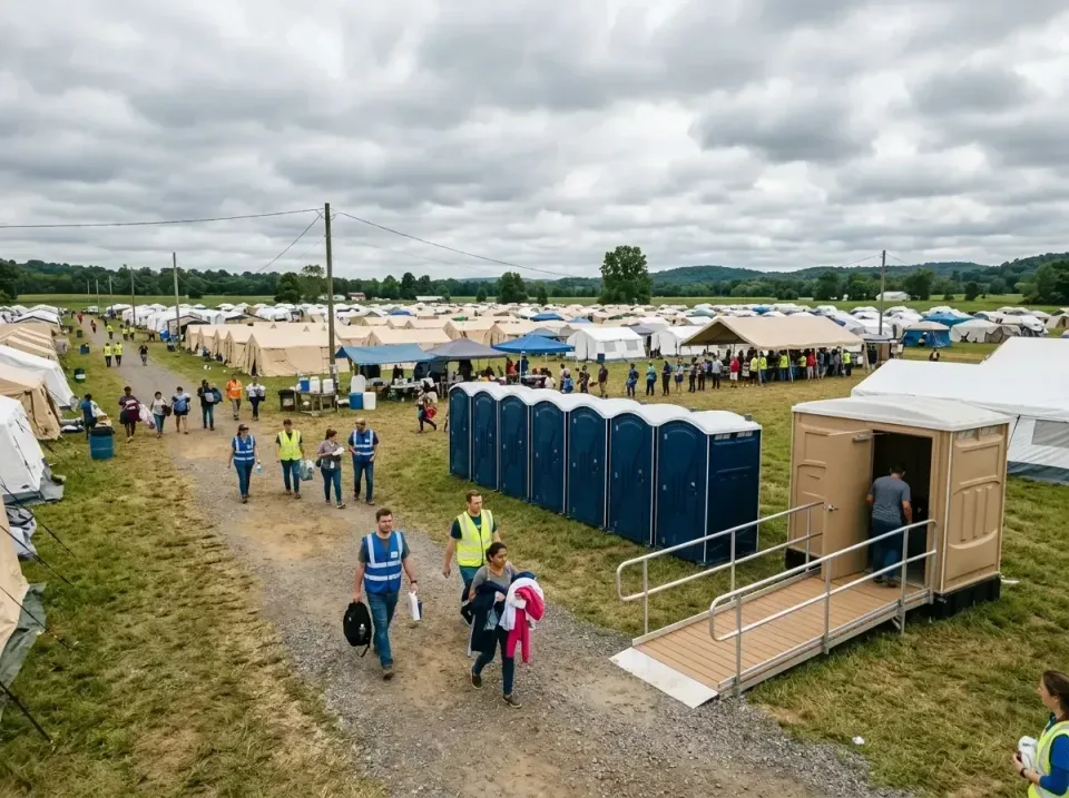 disaster-relief-camp-restrooms-010 — frequently asked questions, Dumpster & Portable Bathrooms Rental in Desert View Highlan…